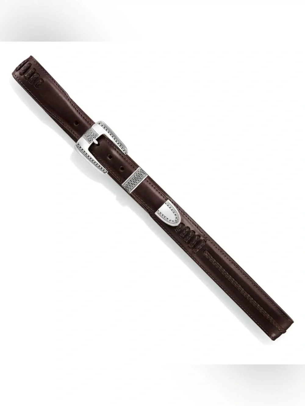 🤎 BRIGHTON 🤎Onyx Brown Leather Salina Taper Belt